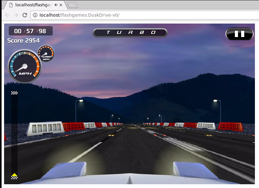 Image of Dusk Drive Game on Browser